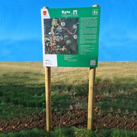 Cartell de Senyalització de Carretera: Disseny Robust i Informació Duradora amb Acabat Protegit